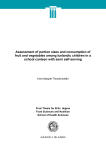 Assessment of portion sizes and consumption of fruit