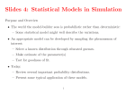 Slides 4: Statistical Models in Simulation