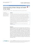 Communicating climate change and health in the media