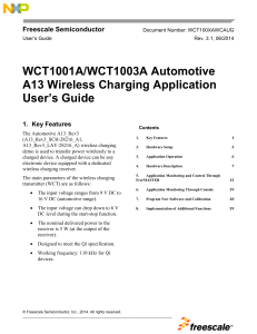 WCT1001A/WCT1003A Auto A13 Wireless Charging