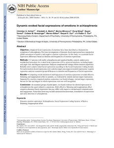 Dynamic evoked facial expressions of emotions in schizophrenia