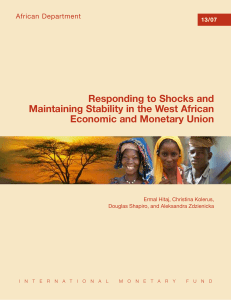 Responding to Shocks and Maintaining Stability in the West