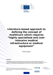 Literature-based approach to defining the concept of healthcare