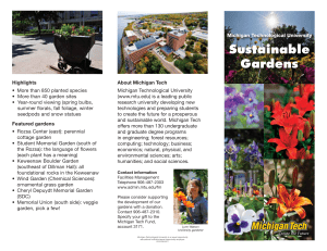 Sustainable Gardens - Michigan Technological University