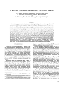 54. Regional Geology of the Goban Spur Continental Margin