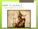 Nomadic Incursion MMW 13, Lecture 3
