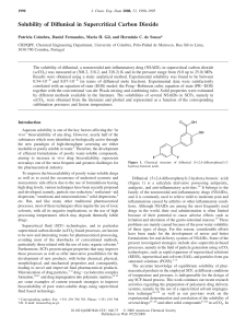 Solubility of Diflunisal in Supercritical Carbon Dioxide