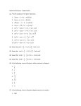 Math 191 Exercises - Trigonometry Q1. Find all solutions of the