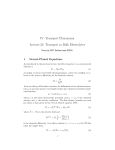 2011 Lecture 22: Transport in Bulk Electrolytes