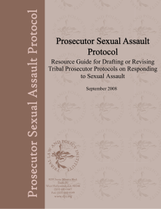 Prosecutor Protocol Guide: Sexual Assault
