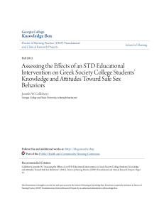 Assessing the Effects of an STD Educational