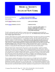 medical society state of new york - Medical Society of the State of