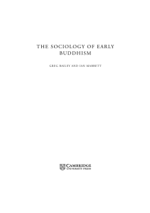 the sociology of early buddhism - Assets