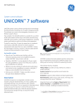 UNICORN™ 7 software - GE Healthcare Life Sciences