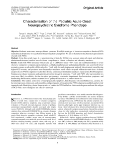 Characterization of the Pediatric Acute-Onset