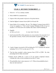 year8 mathematics revision worksheet 1