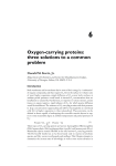 Oxygen-carrying proteins