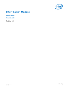 Intel® Curie™ Module Platform Design Guide