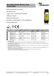 AS-i Safety Output module with Diagnostic Slave, 1 EDM input, 3I
