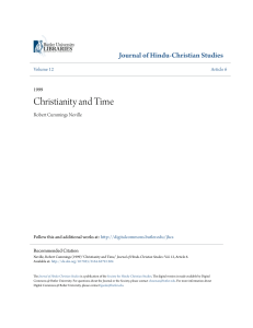 Christianity and Time - Digital Commons @ Butler University