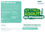 Relate Macmillan Counselling Service