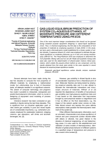 gas–liquid equilibrium prediction of system co2