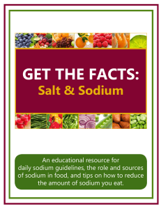 Salt and Sodium Guide