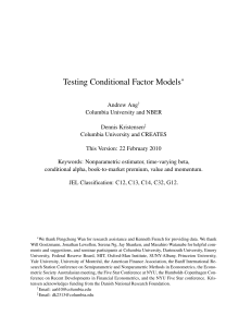 Testing Conditional Factor Models