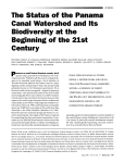 The Status of the Panama Canal Watershed and Its Biodiversity at
