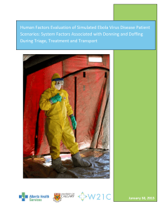 Human Factors Evaluation of Simulated Ebola Virus Disease Patient