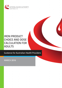 iron product choice and dose calculation for adults