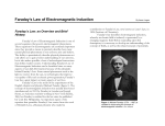 Faraday`s Law of Electromagnetic Induction