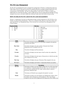 WC NF Case Management - Sequel Systems, Inc.