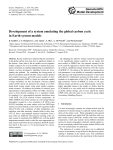 Development of a system emulating the global carbon cycle in Earth