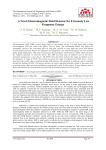 A Novel Electromagnetic Field Detector for Extremely Low