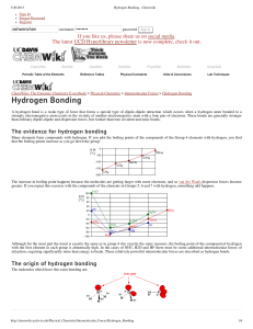 Hydrogen Bonding - Chemwiki