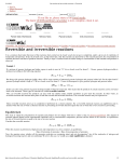 Reversible and irreversible reactions - Chemwiki
