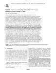 Dynamic responses of terrestrial ecosystems structure and function