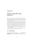 Linear regression and ANOVA (Chapter 4)