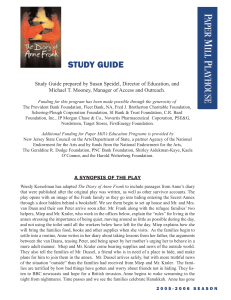 study guide - Paper Mill Playhouse