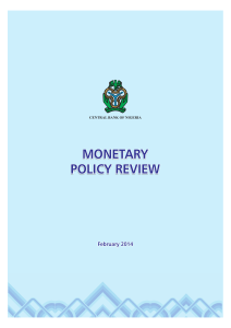 monetary policy review monetary policy review