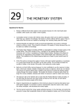 29 THE MONETARY SYSTEM