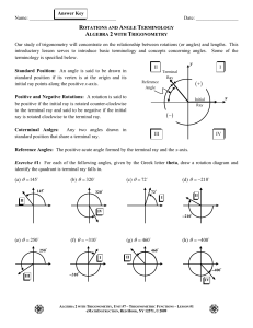Rotations And Angle Terminology