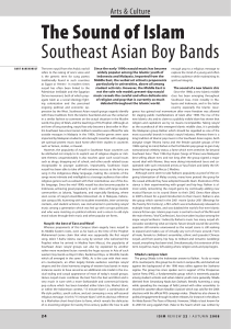 the Sound of islam Southeast Asian Boy Bands