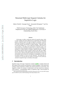 Structural Multi-type Sequent Calculus for Inquisitive Logic