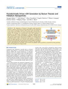 Pyroelectrically Driven •OH Generation by Barium Titanate and