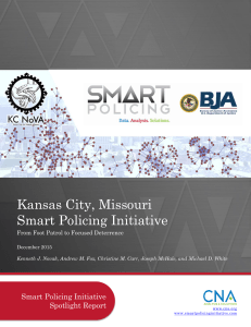Kansas City, Missouri Smart Policing Initiative