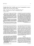 Complex heart rate variability and serum norepinephrine levels in