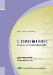 Diabetes in Finland Prevalence and Variation in Quality of Care