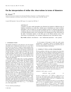 On the interpretation of stellar disc observations in terms of diameters